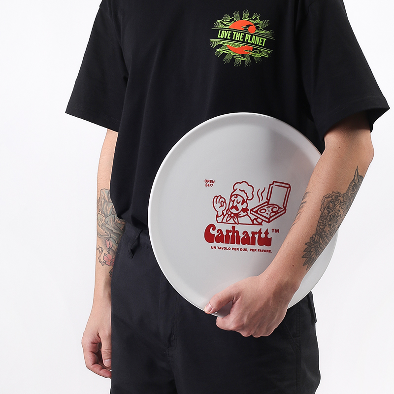  белые тарелка для пиццы Carhartt WIP Bene Pizza Plate I028073-white - цена, описание, фото 2